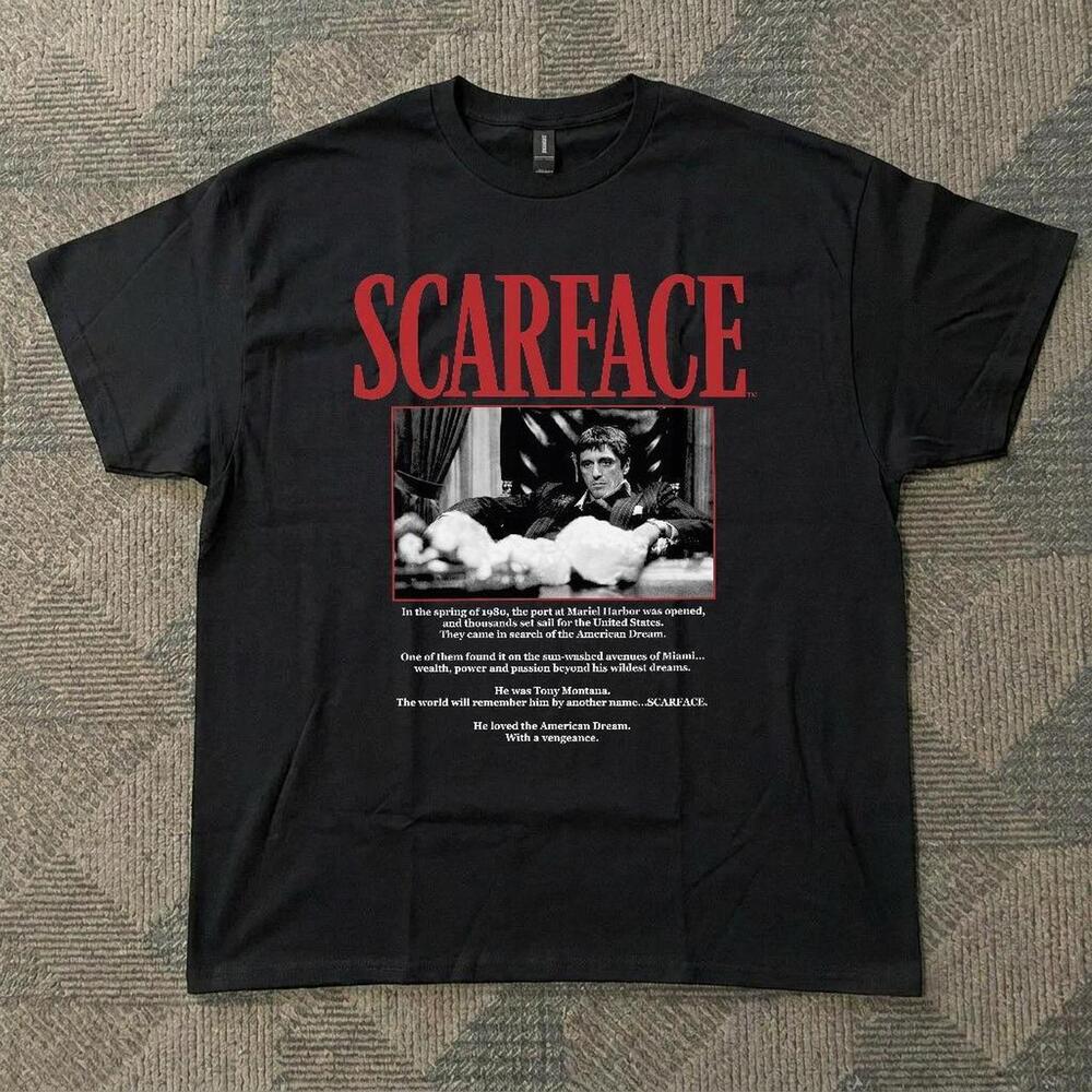 Black Scarface Movie Cotton Tee 1